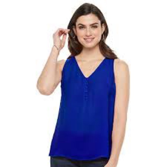 Apt. 9 Women's Royal Blue Tank Top - Picture 1 of 9